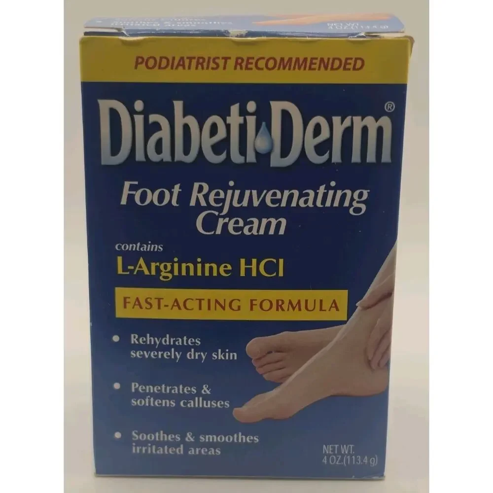 DiabetiDerm Foot Rejuvenating Cream 4oz NEW Sealed